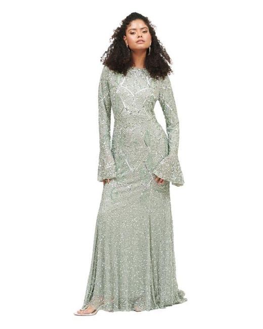 knee length dresses for ladies Suncillo Olya Dress in Sage Green
