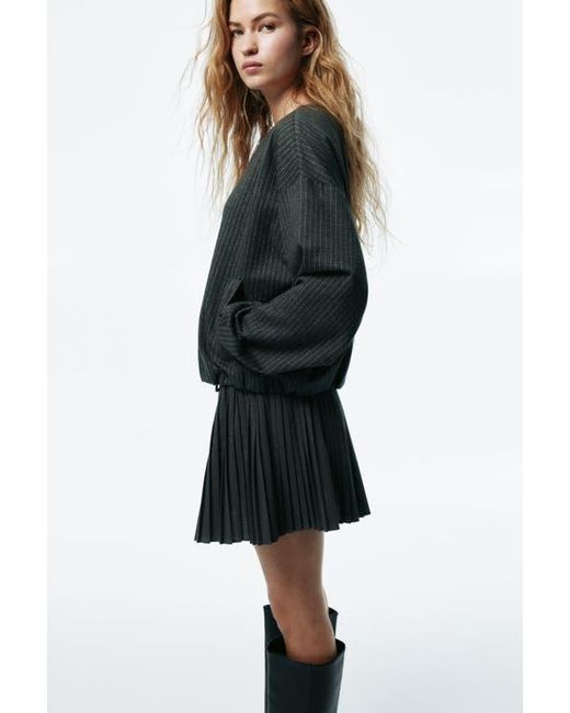 H&M Gray Oversized Jersey Jacket