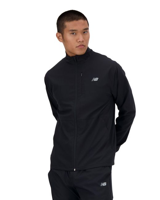 New Balance Athletics Stretch Woven Jacket in Blue for Men | Lyst