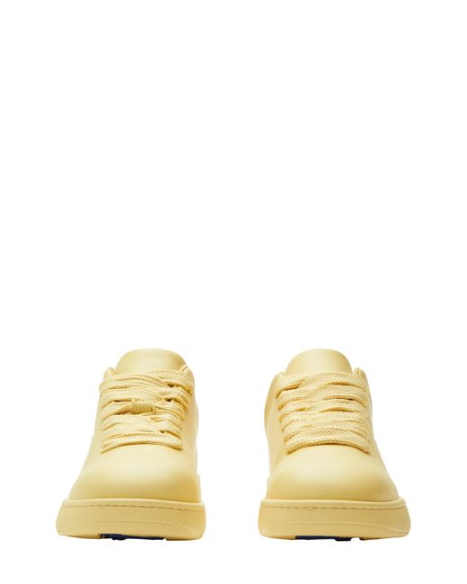 Burberry Yellow Leather Box Sneaker for men