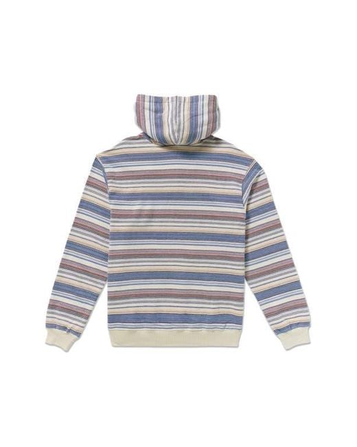 Billabong Gray Rancho Stripe Hooded Pullover for men