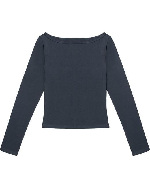 Oddli Blue Long Sleeve Top
