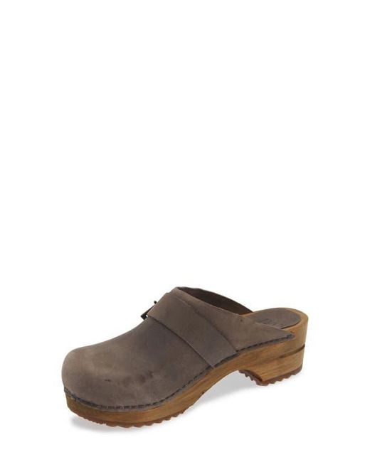 Sanita Brown Platform Clog