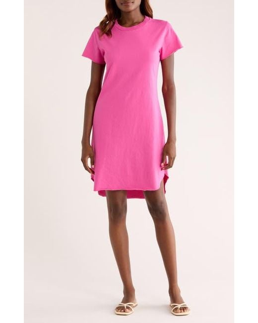 Frank & Eileen Pink Harper Perfect T-Shirt Dress