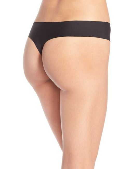 Halogen® Black 'No Show' Thong