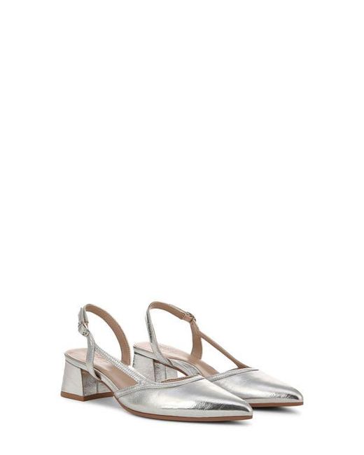 Naturalizer White Mila Pointed Toe Slingback Pump