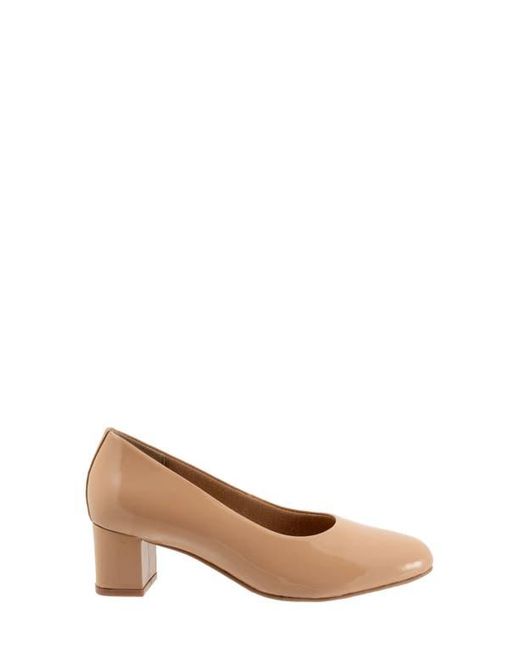 Trotters Natural Daria Block Heel Pump