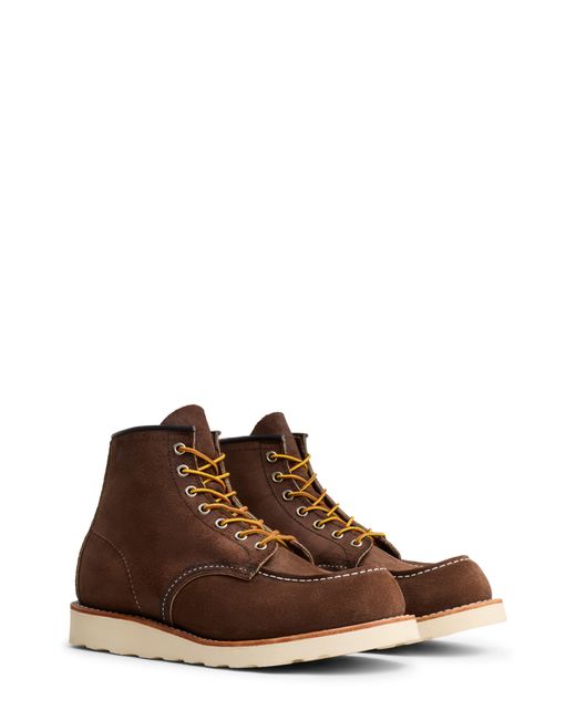Red Wing Brown Classic Muleskinner Moc Toe Boot for men