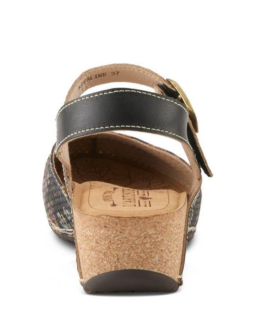 Spring Step Multicolor Koraline Ankle Strap Clog