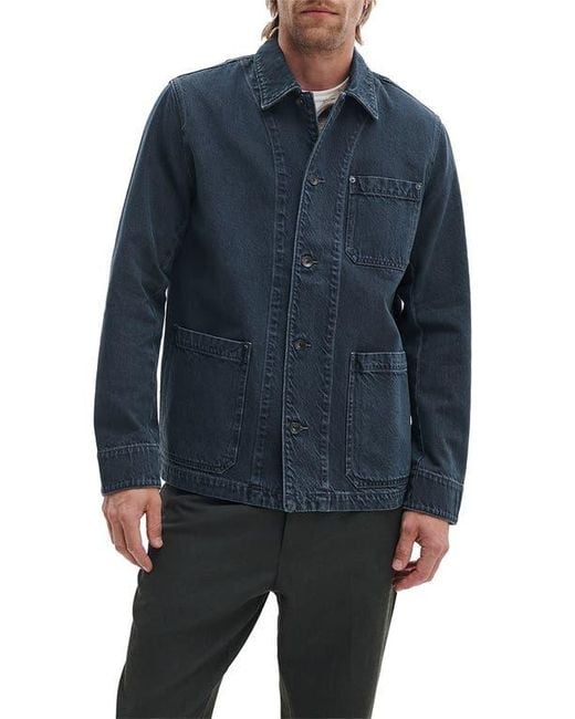 Rag & Bone Blue Evan Denim Chore Jacket for men