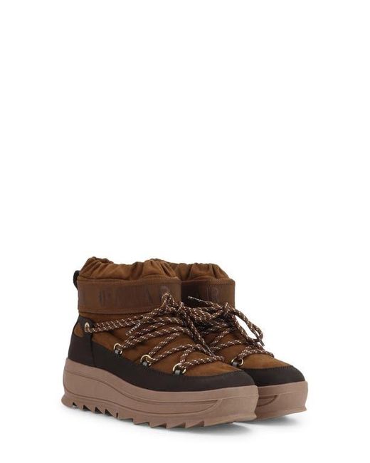 Pajar Brown Galaxy Mini Waterproof Platform Ankle Bootie