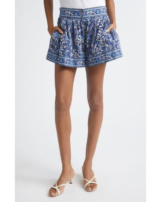 Ramy Brook Women's Blue Quinn Floral Print Shorts