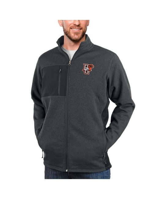 Antigua Gray Bowling Green St. Falcons Course Full-zip Jacket At Nordstrom for men