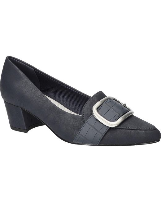 Easy Street Blue Amber Pointed Toe Pump