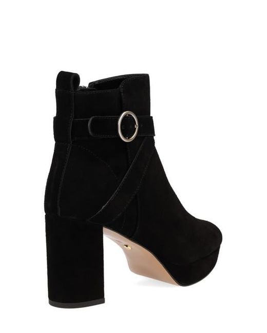 Pelle Moda Black Leyton Platform Bootie