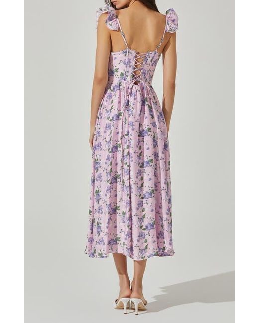 Astr Multicolor Wedelia Floral Print A-Line Dress