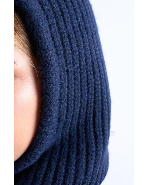 TOPSHOP Green Hero Rib Drawstring Balaclava