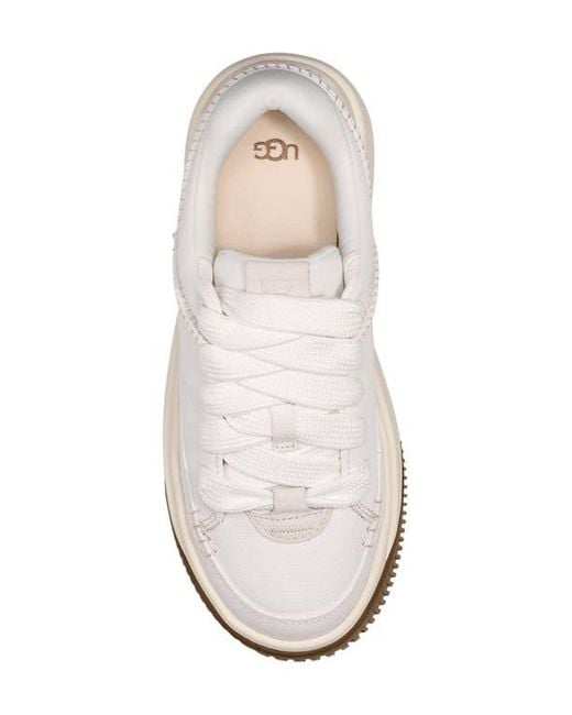 Ugg White Ez-Duzzit Platform Sneaker