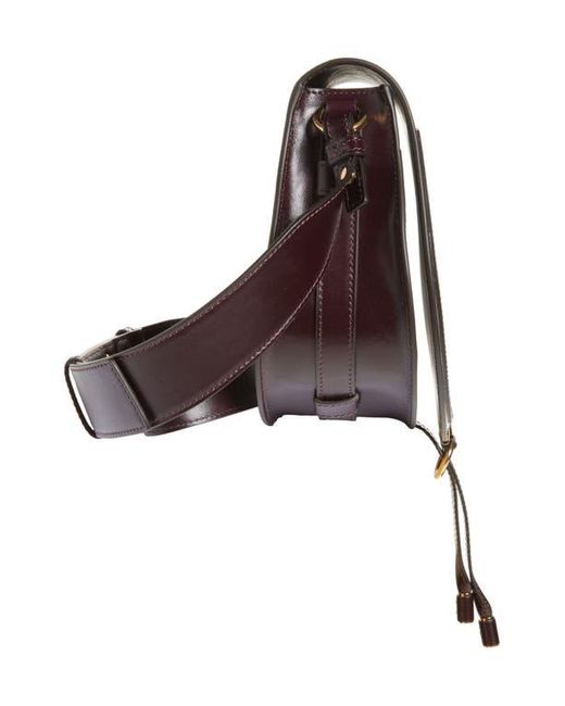 Chloé Brown Medium Marcie Shiny Leather Crossbody Bag