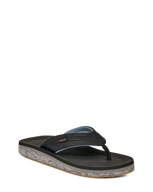 Sanuk Black Tiderush Flip Flop for men