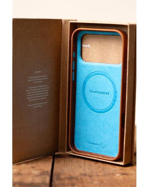 Bluebonnet Orange The Minimalist Iphone 17 Pro Max Leather Magsafe Case