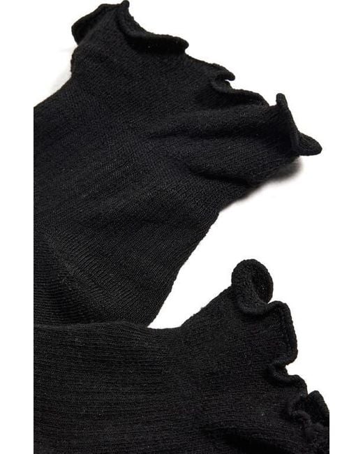 Stems Black Everyday Classics Ruffle 3-Pack Crew Socks