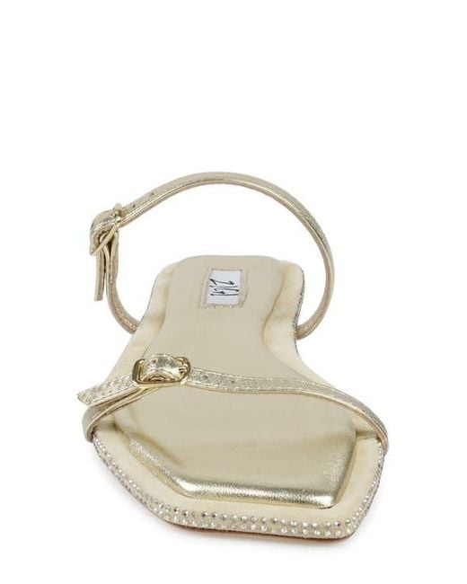 Zigi White Two-Strap Sandal