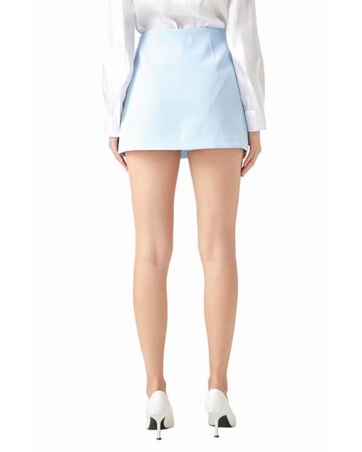 Endless Rose Blue Side Slit Skort