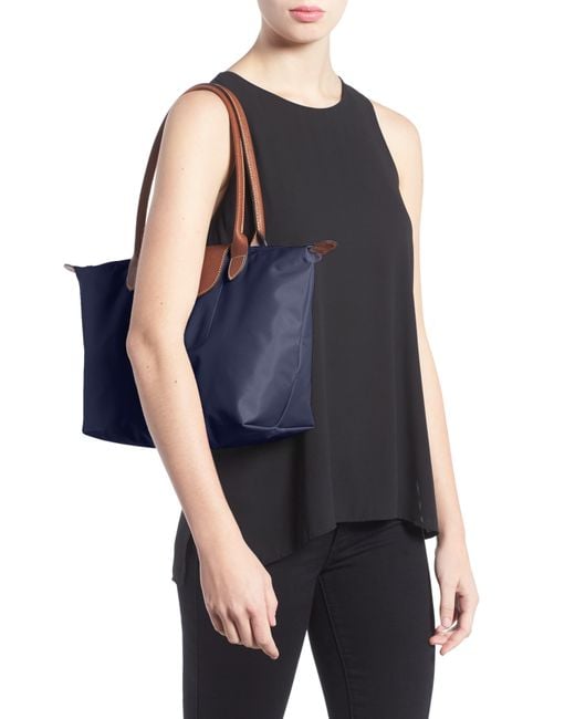 Longchamp Synthetic 'small Le Pliage' Tote in Blue - Lyst