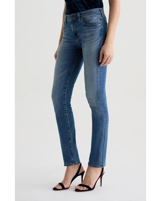 AG Jeans Blue Prima Low Rise Cigarette Jeans