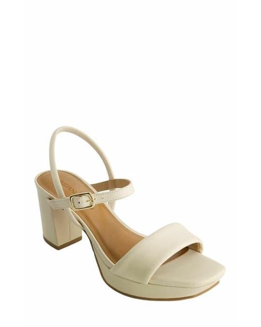 Bernardo White Canto Platform Sandal