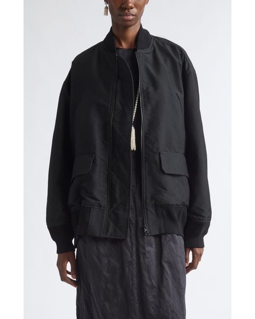 Nackiyé Black Aviator Oversize Jacket