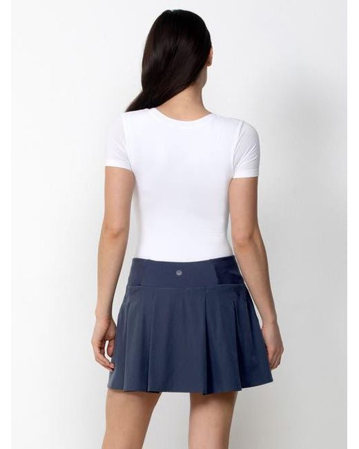 Single Stitch Pink Pleated Skort