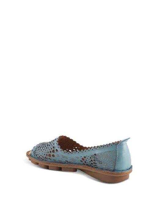 Spring Step Blue Brandal Flat