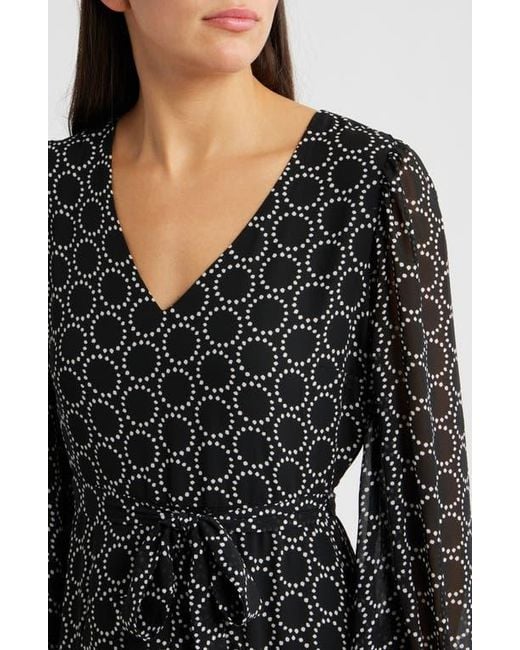knee length dresses for ladies Temperley London - Alessia Sleeved Dress - Halogen Blue