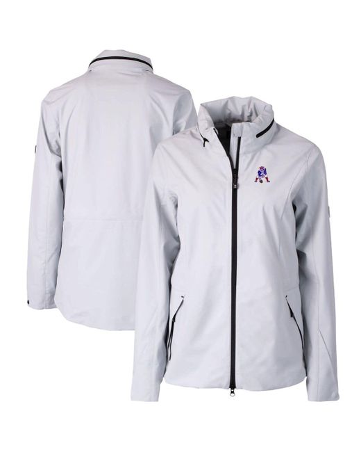 Cutter & Buck Blue New England Patriots Throwback Logo Vapor Full-zip Rain Jacket At Nordstrom