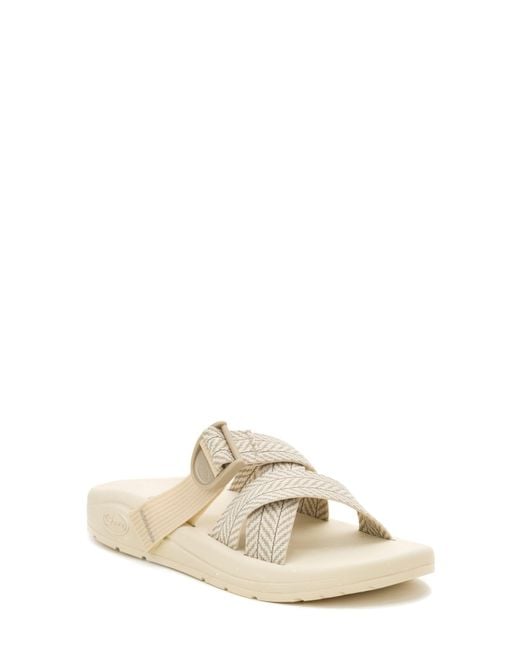 Chaco Natural Cushz Slide Sandal