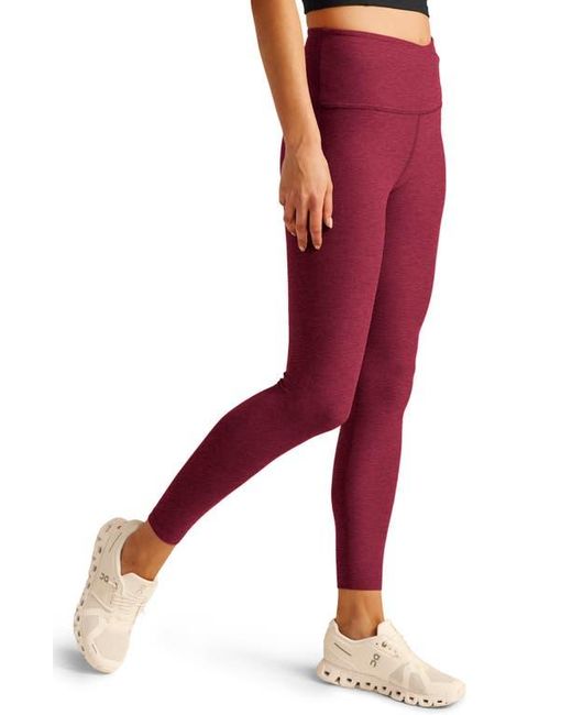 Beyond Yoga Red Your Leisure Space Dye High Waist Midi Leggings