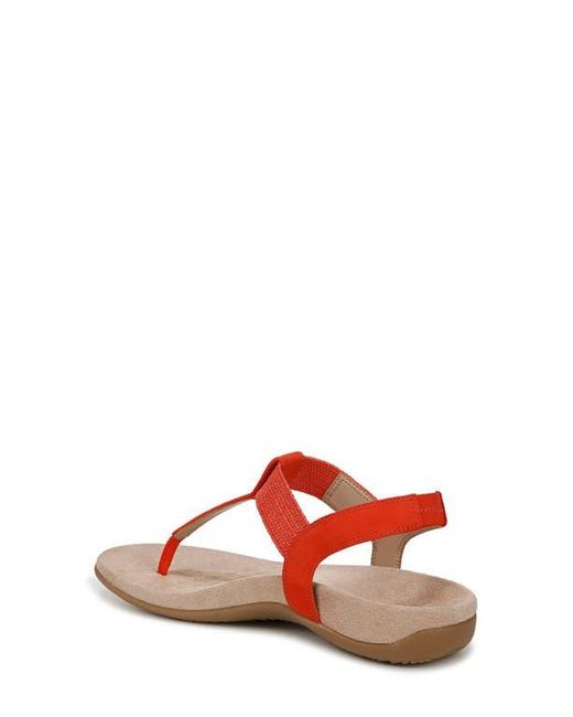 Vionic Red Brea T-Strap Sandal