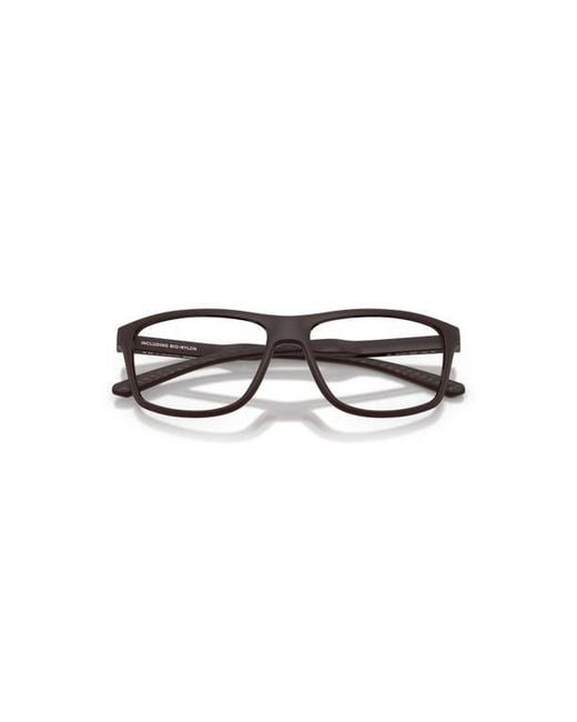 Arnette Black 57Mm Rectangle Optical Glasses for men