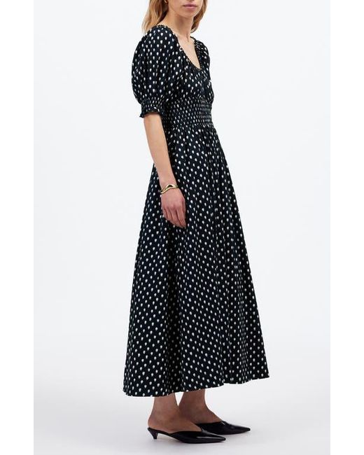 milly petunia strapless lace a-line midi dress Milly Women's Kait Strapless Tiled Lace Midi-Dress - White
