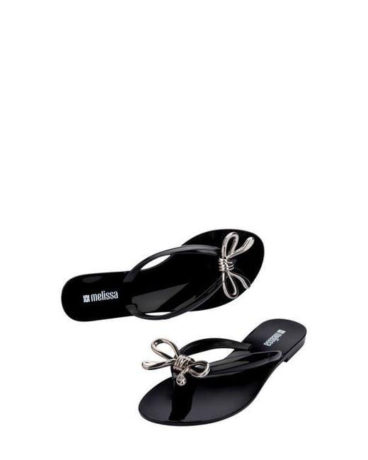 Melissa Black Harmonic Iris Flip Flop