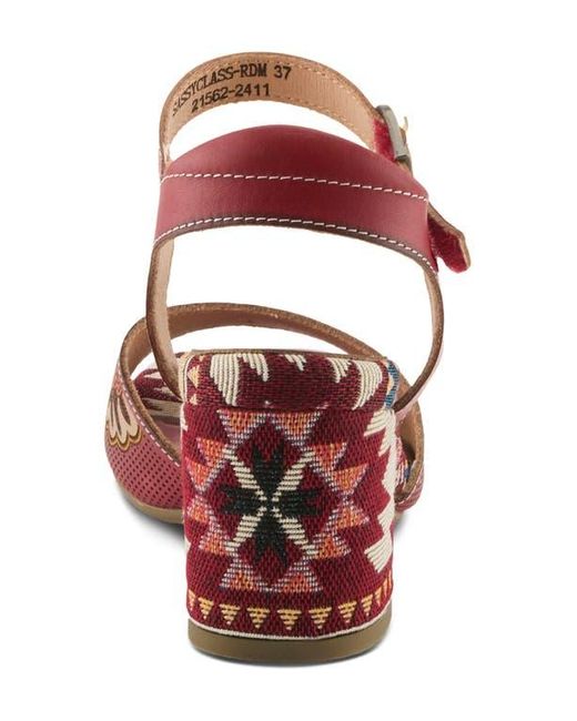Spring Step Brown Sassyclass Ankle Strap Sandal