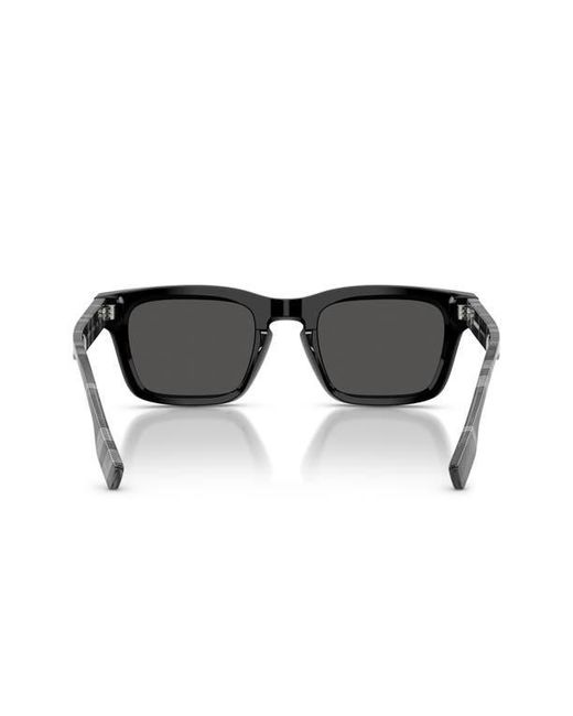 Burberry Black 51Mm Rectangular Sunglasses for men