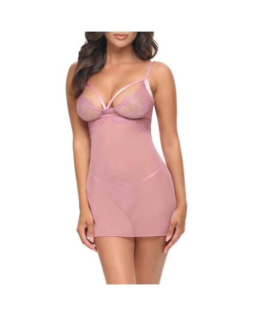 Oh La La Cheri Pink Flora Chemise
