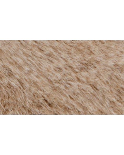 Steve Madden White Priya Faux Fur Sandal