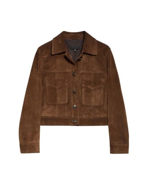 Nili Lotan Brown Susannah Suede Jacket