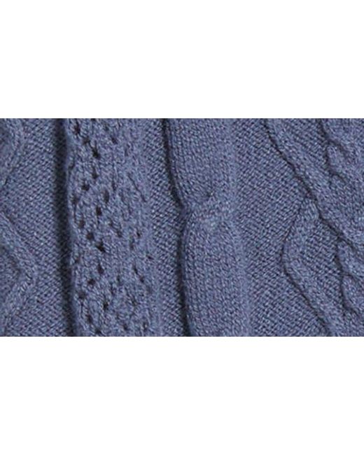 BP. Blue Mixed Stitch Cardigan