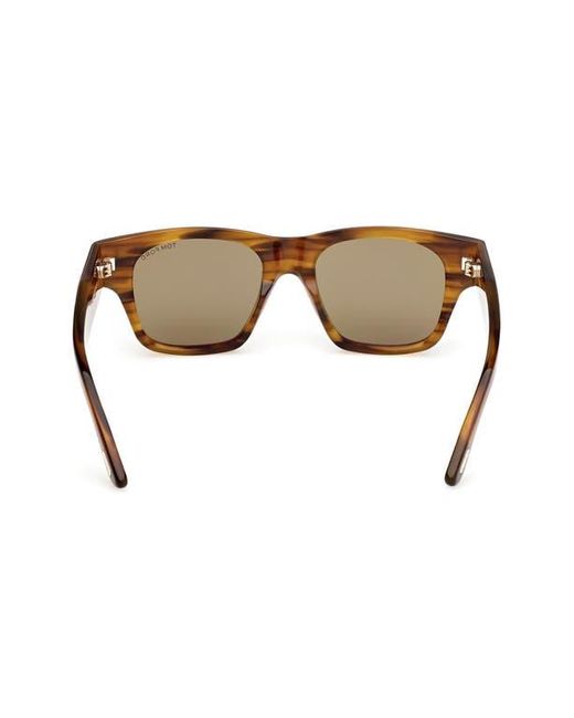 Tom Ford Brown 53Mm Square Sunglasses for men