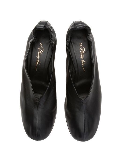 3.1 Phillip Lim Black Nadia Block Heel Pump